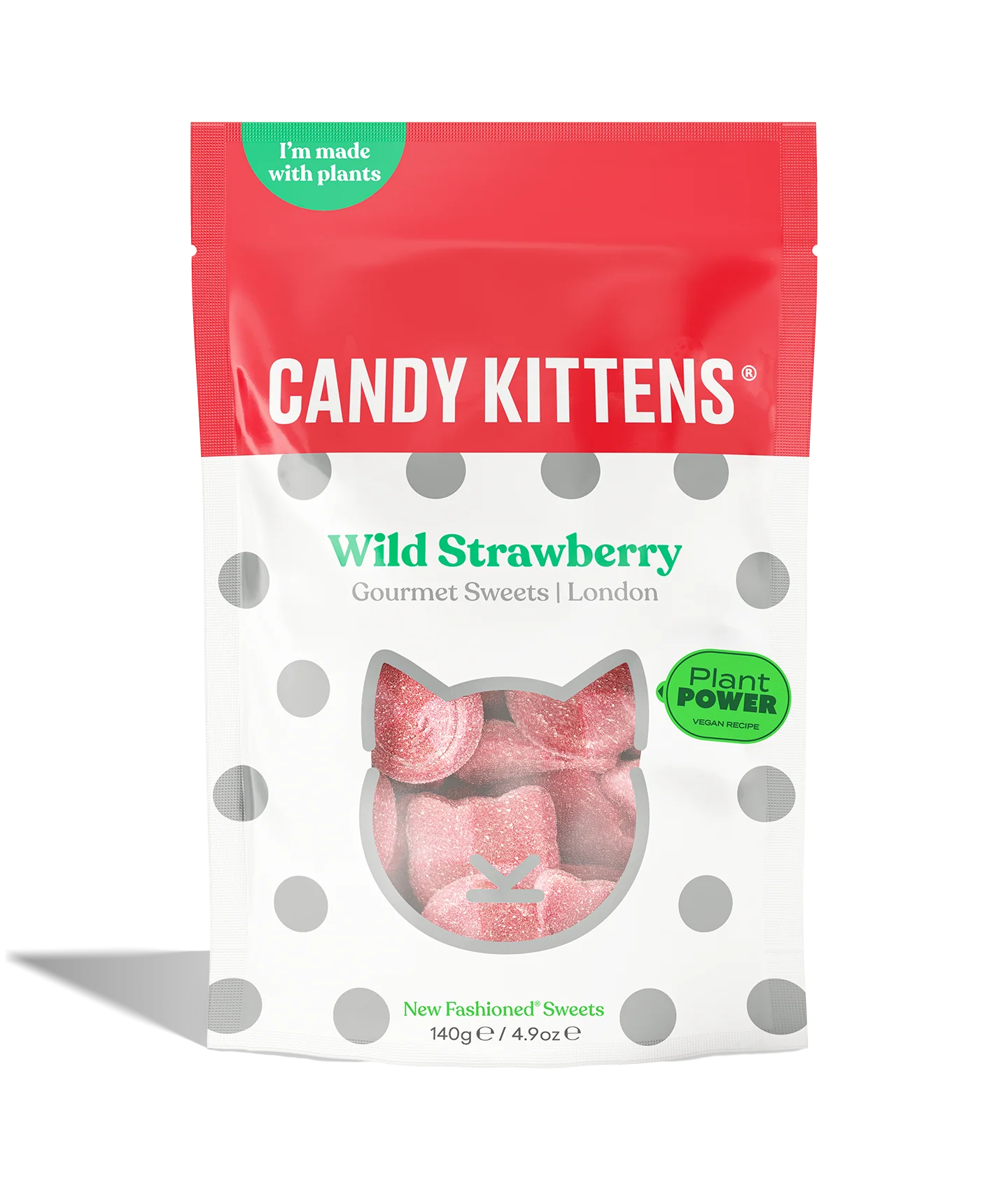 Candy Kittens Wild Strawberry Gummies - 140g – Vegan Supply