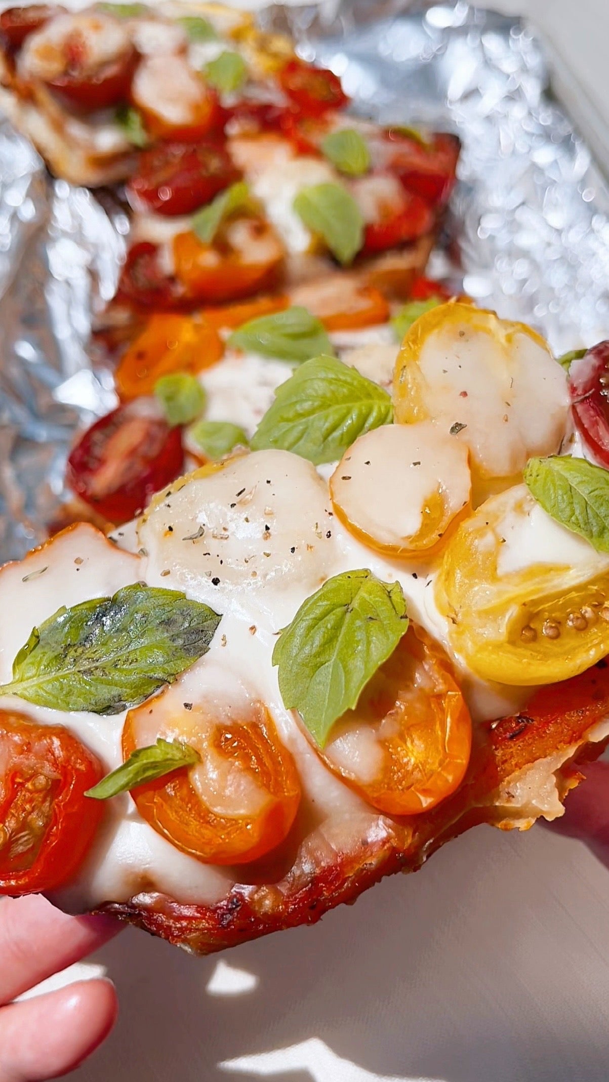 Cheesy Tomato Baguette Melt Recipe