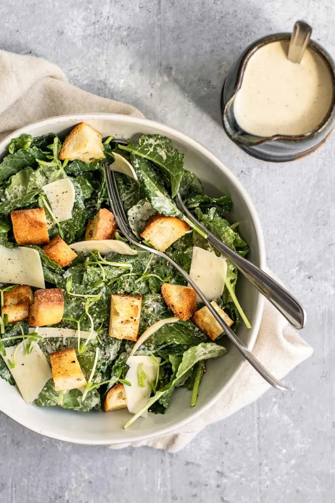 Simple Vegan Caesar Salad Dressing Recipe