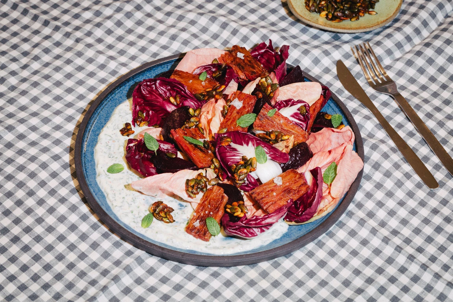 Juicy Marbles Meaty Meat, Roasted Beet, and Radicchio Salad Recipe
