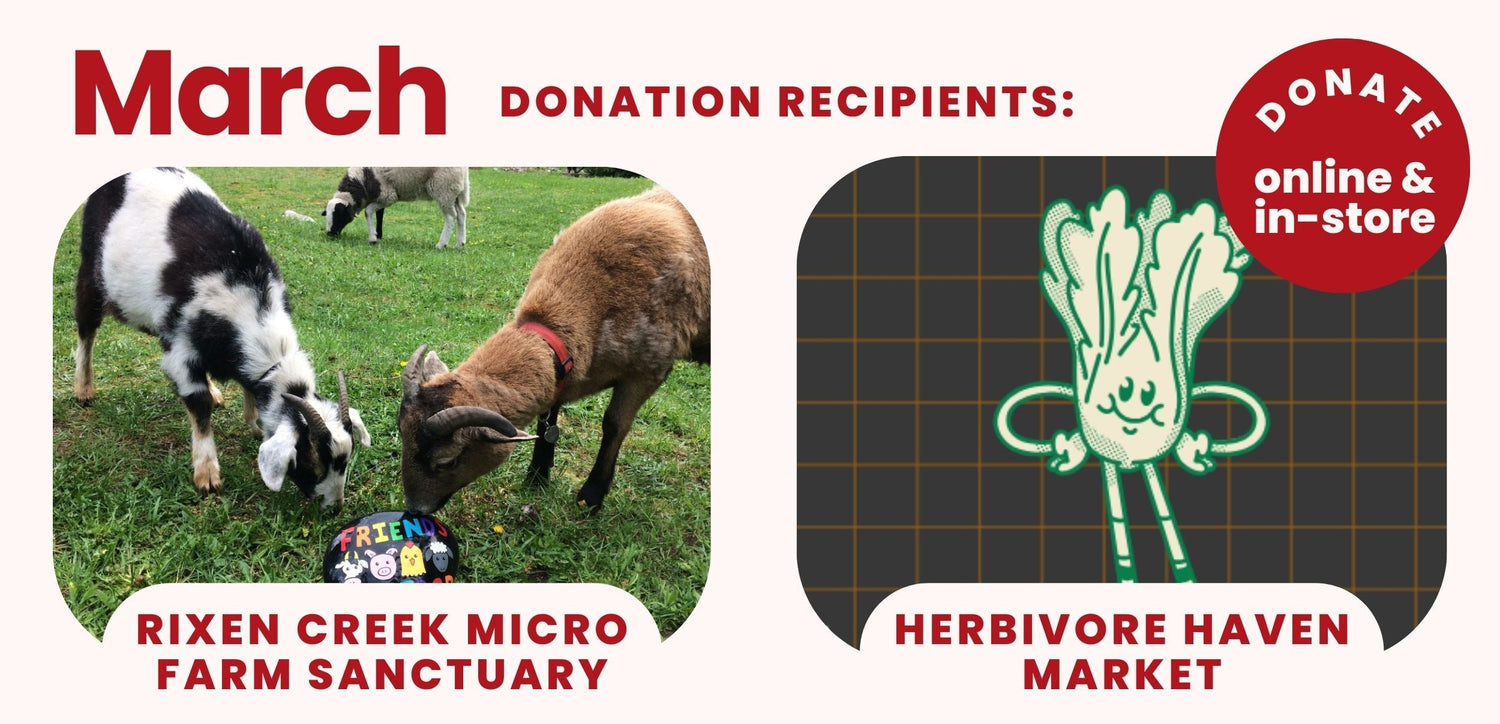March 2025 Donation Recipients: Rixen Creek Micro Farm Sanctuary & Herbivore Haven Market