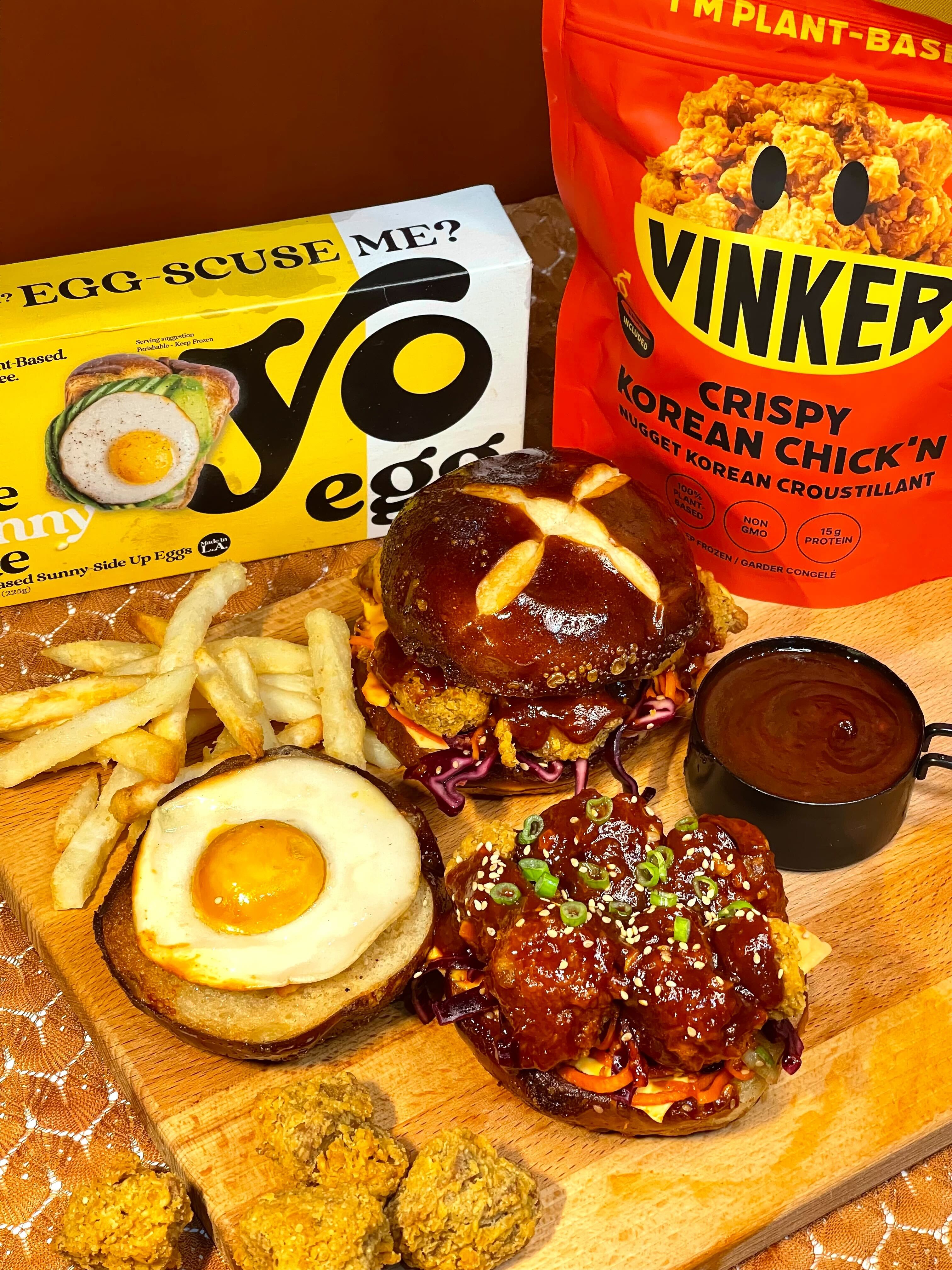 Vinker Korean Crispy Chicken Burger Recipe – Vegan Supply