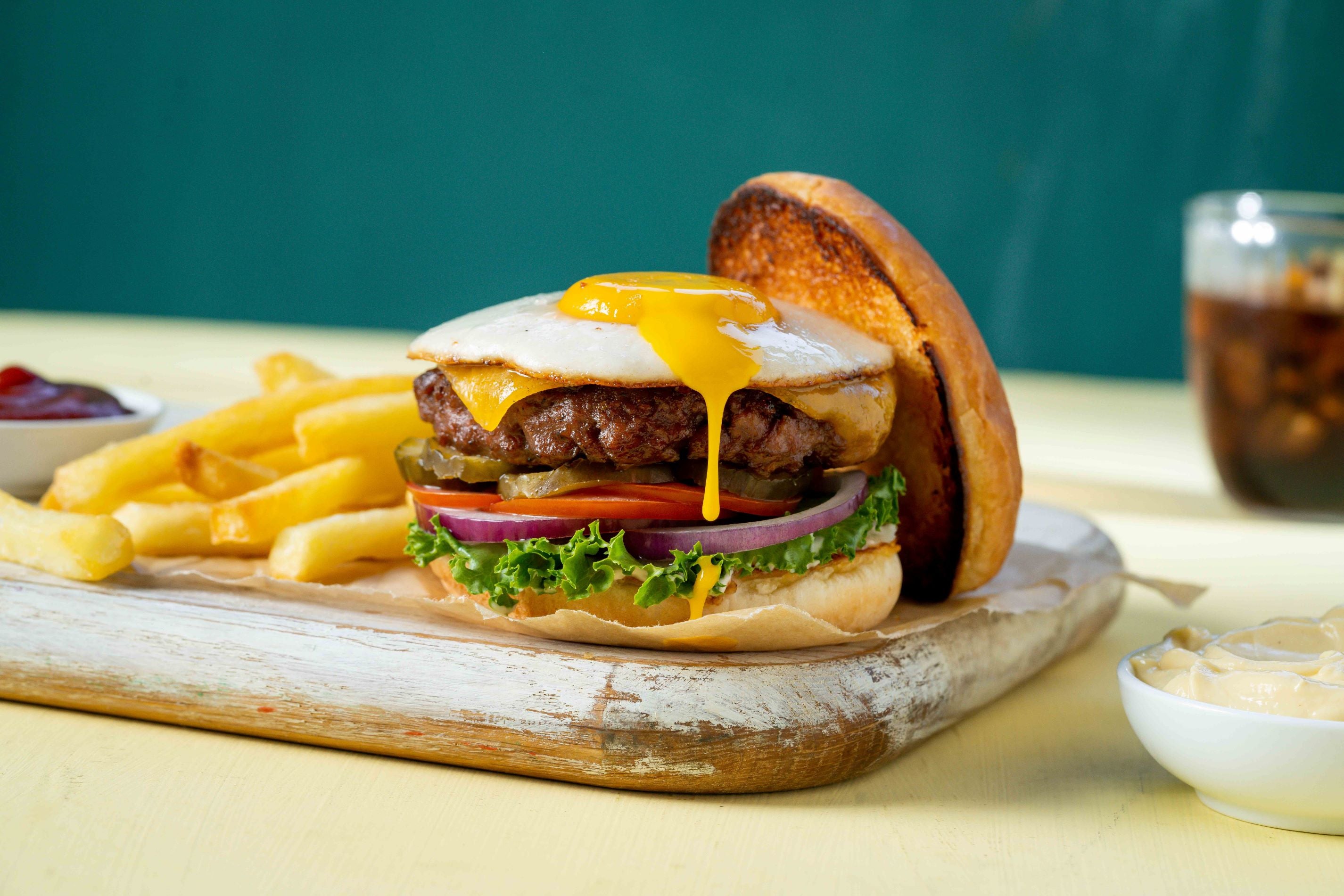 Vegan Sunny Side Up Burger Recipe