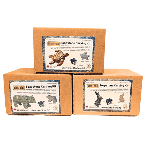 CLEARANCE - Rubble Road Soapstone Carving Kit - Medium