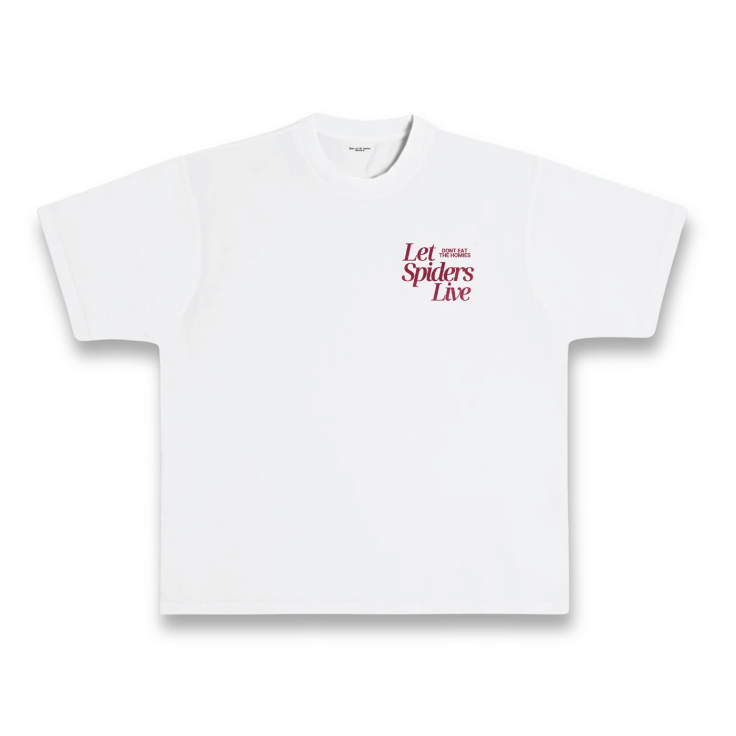 Don't Eat The Homies 'Let Spiders Live' T-Shirt - White