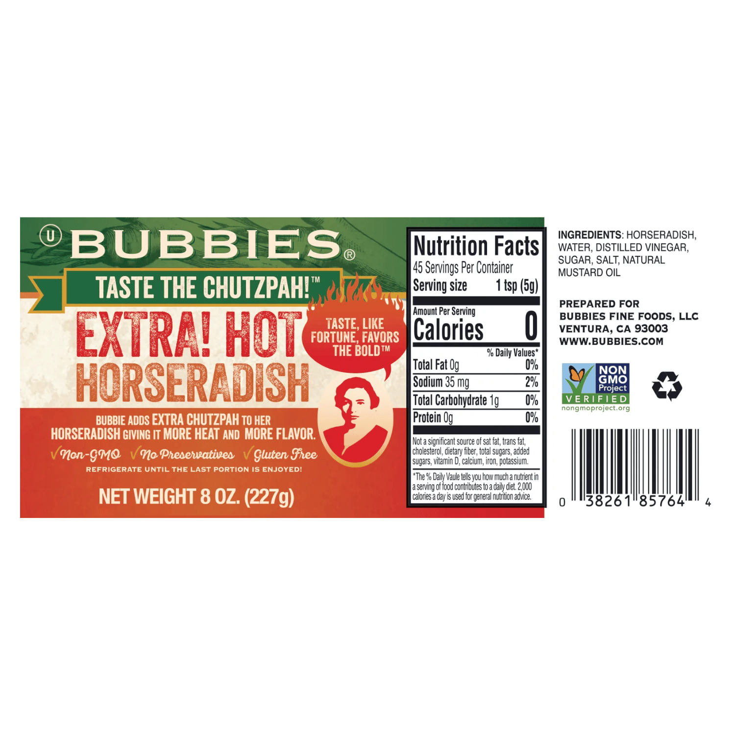 Bubbies Raifort - 250ml