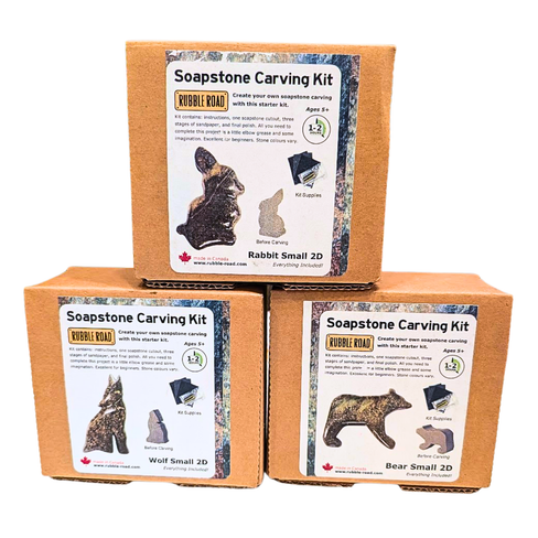 CLEARANCE - Rubble Road Soapstone Carving Kit - Small