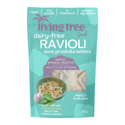 Living Tree Foods Garlic Spinach Ricotta Ravioli - 250g