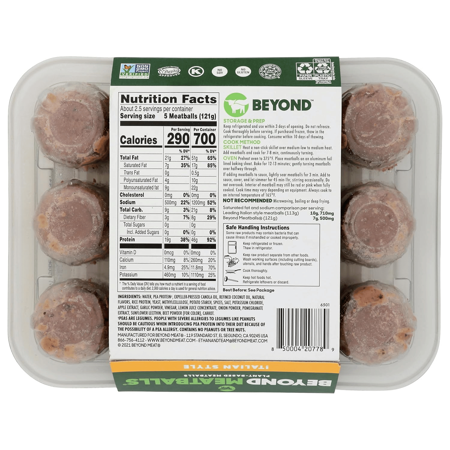 Beyond Meat Italian Style Meatballs - 290g
