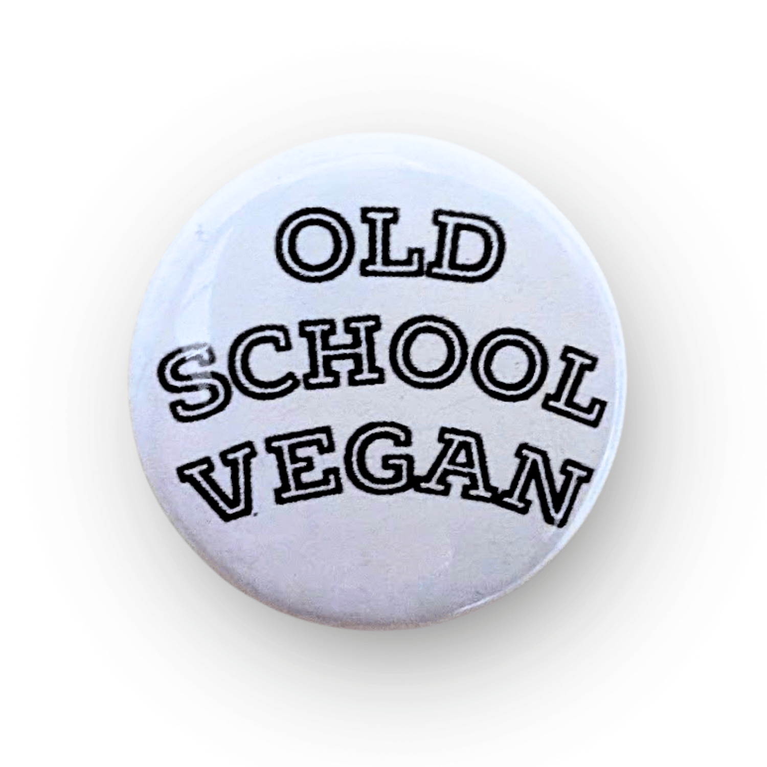 Vegan Supply 'Old School Vegan' White Button