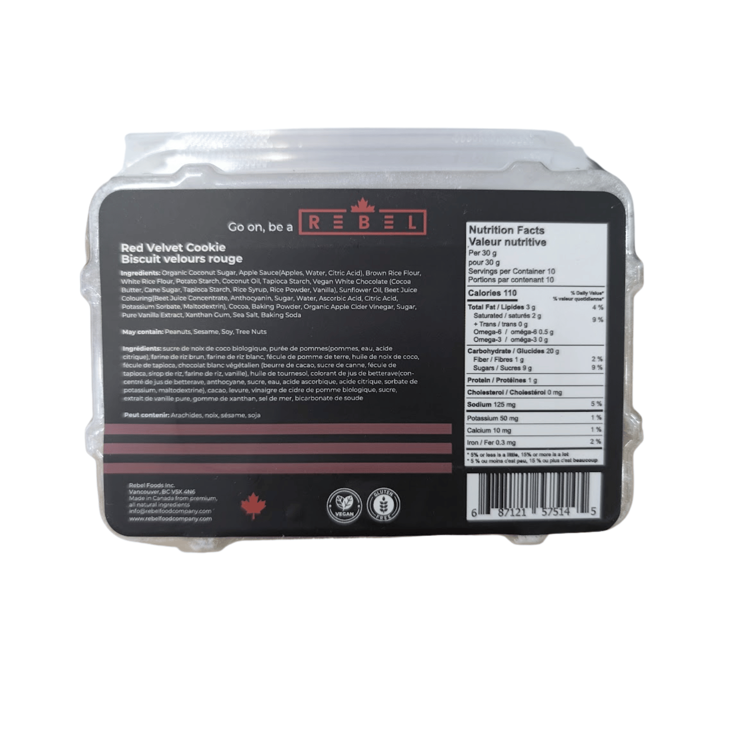 Rebel Foods Red Velvet Cookies - 300g