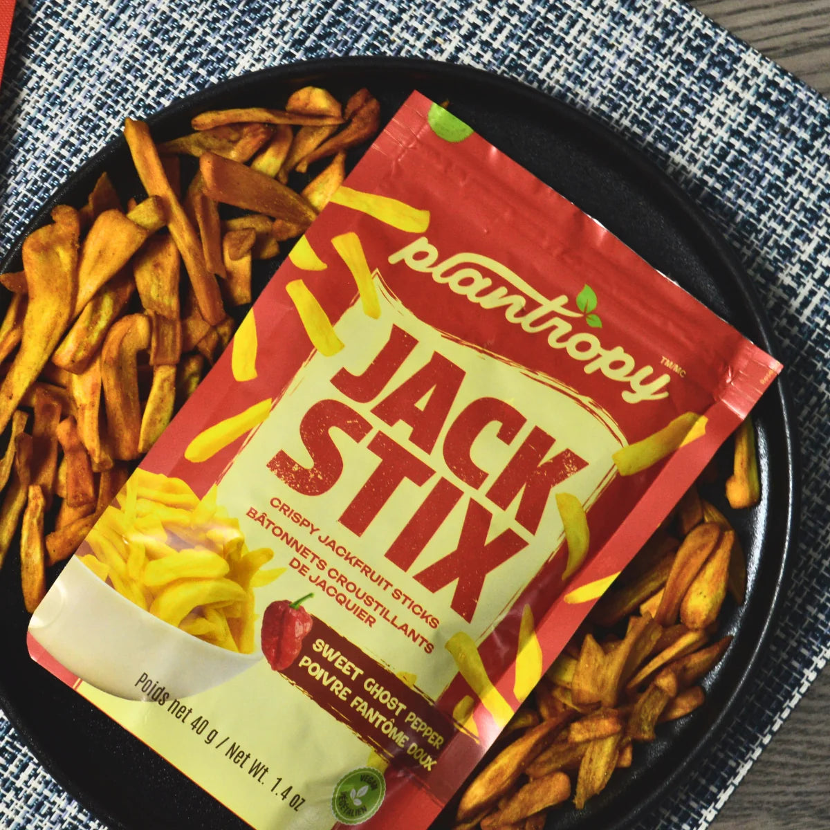 Plantropy Crispy Jackfruit Sweet Ghost Pepper Sticks - 40g