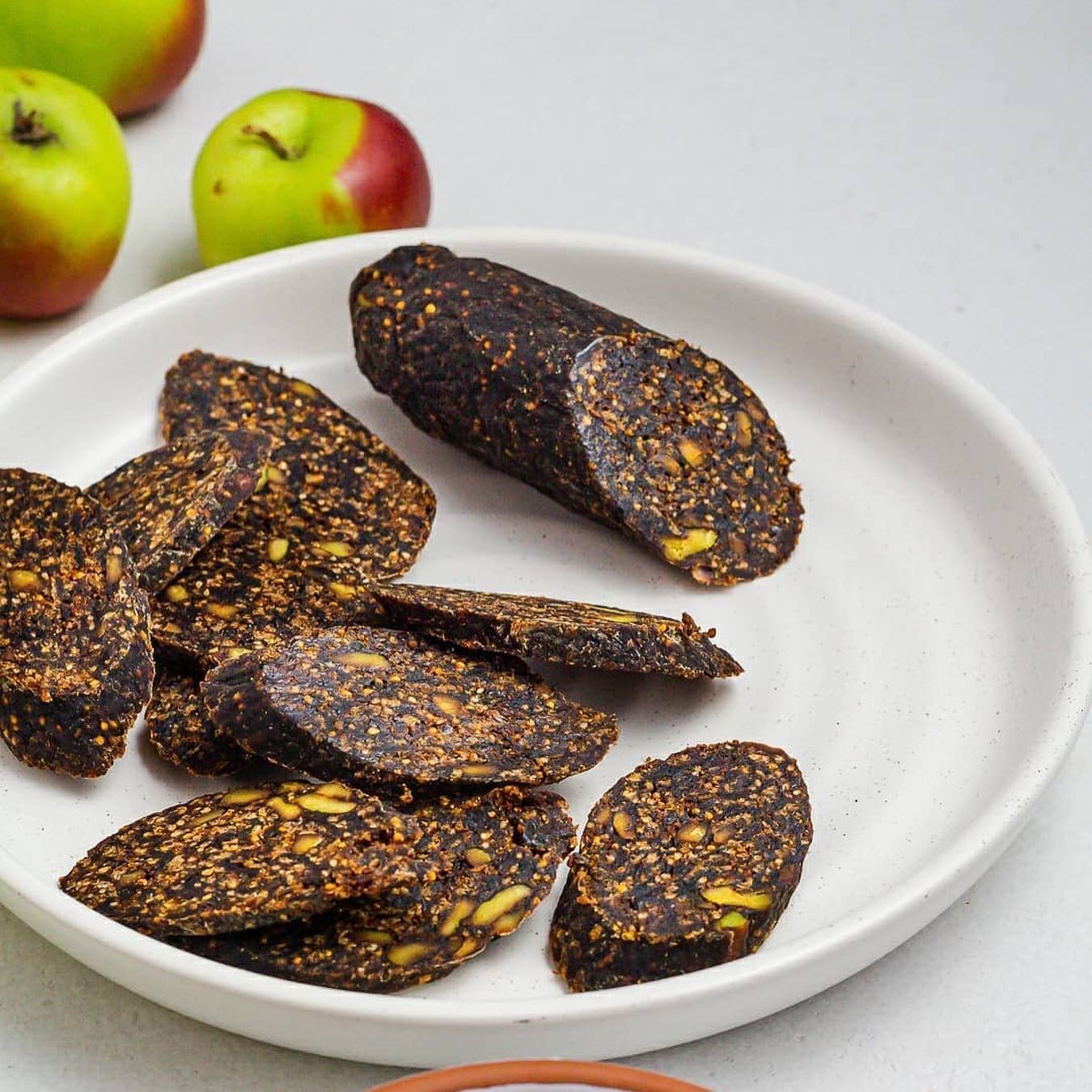 Hellenic Farms Almond and Pepper Fig Salami - 180g