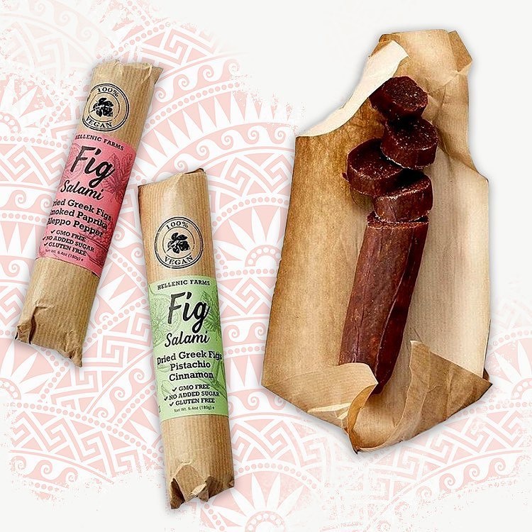 Hellenic Farms Pistachio Cinnamon Fig Salami - 180g