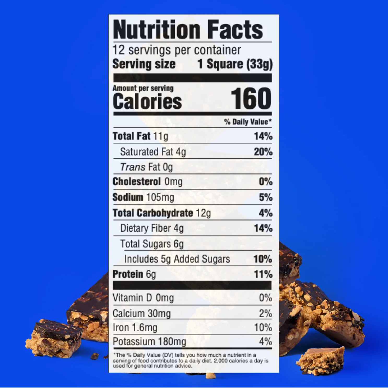 Mid-Day Squares Crunchy Peanut Square - 33g