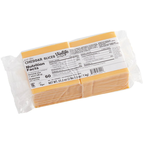 CLEARANCE - Violife Food Service Cheddar Food Service Slices - 1kg