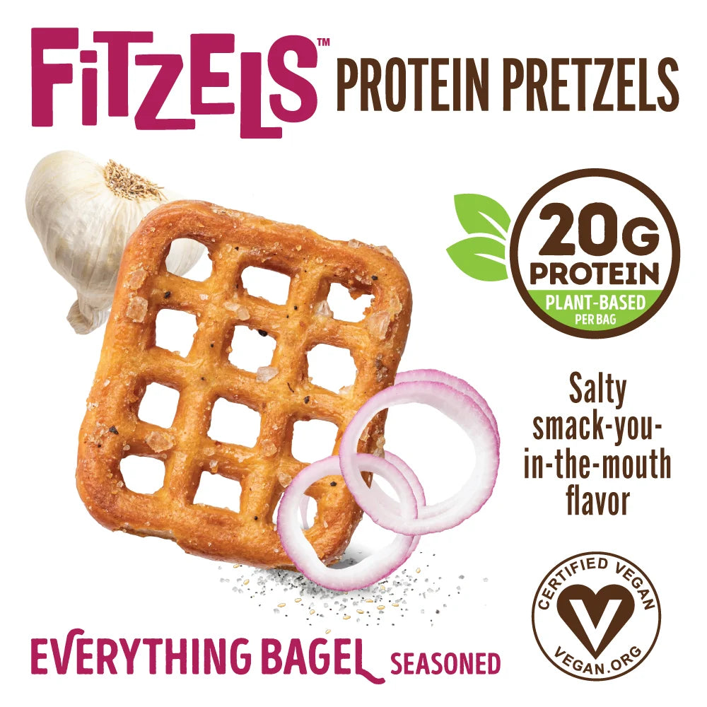 Lenny & Larry's Everything Bagel Fitzels Protein Pretzels - 85g