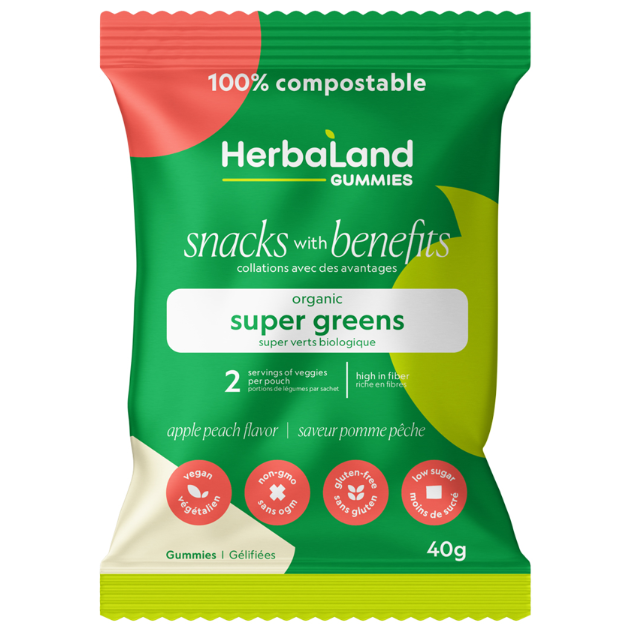 Herbaland Snacks with Benefits Super Greens Gummies - 40g