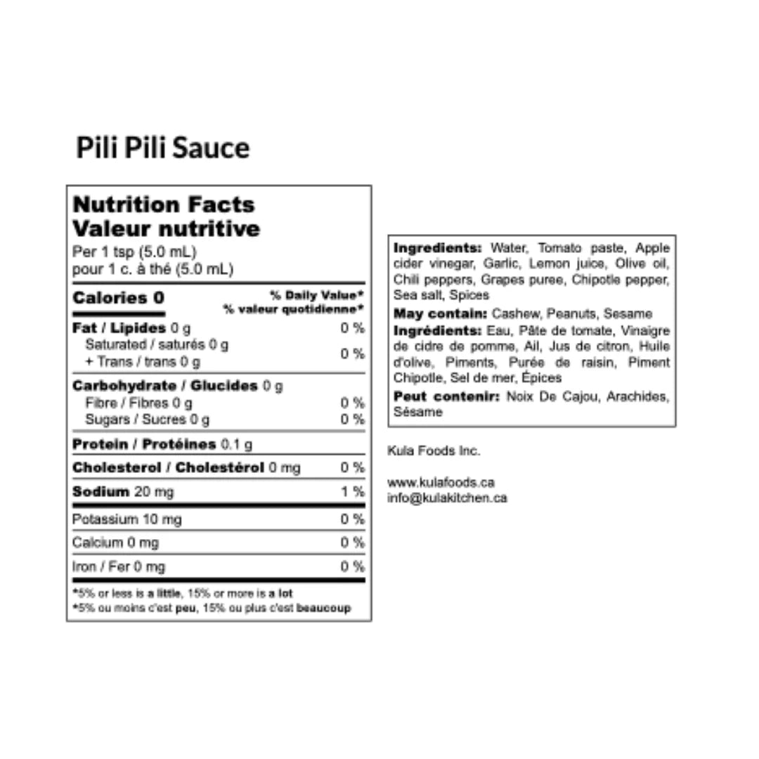 Kula Kitchen Pili Pili Pepper Sauce - 250ml