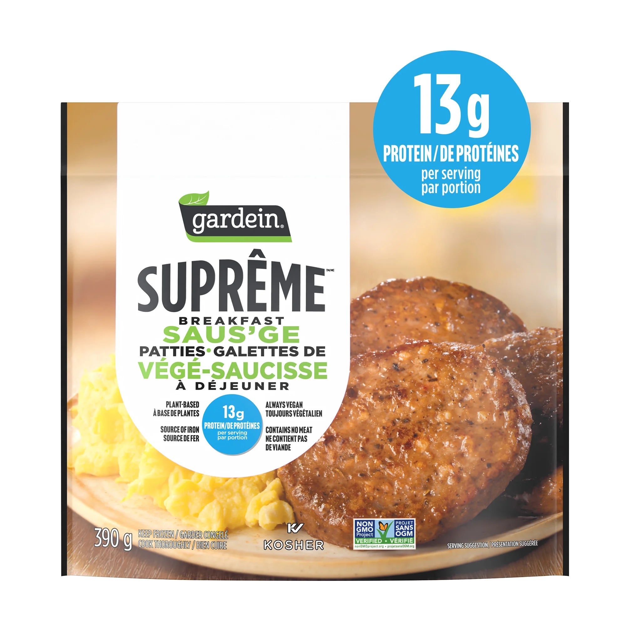 Gardein Supreme Breakfast Saus'ge - 390g