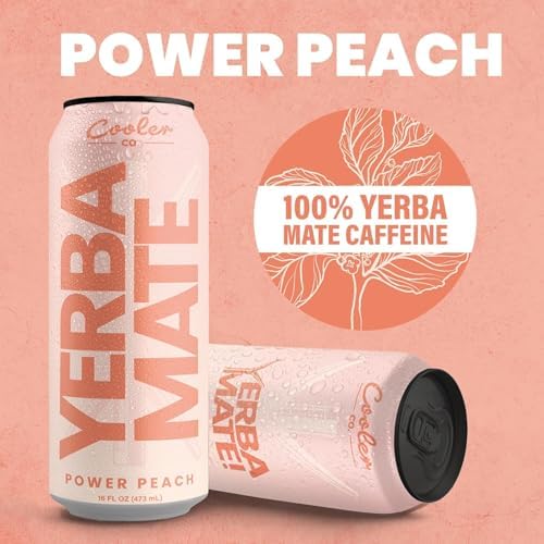 Cooler Co Power Peach Yerba Mate - 473ml