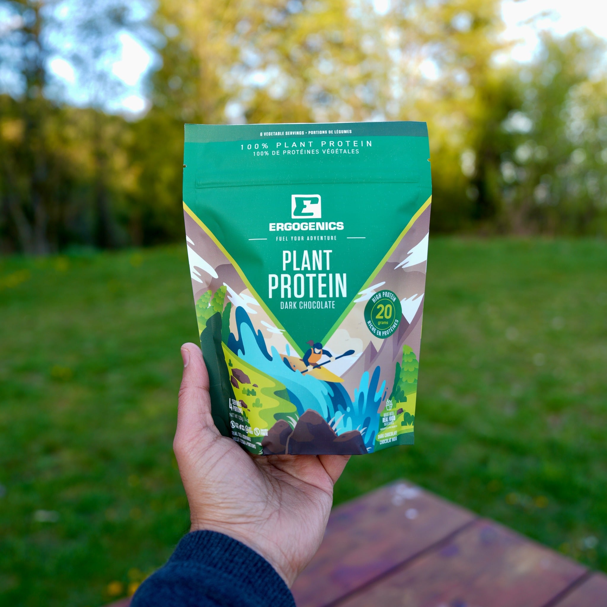 Ergogenics Dark Chocolate Plant Protein - 120g