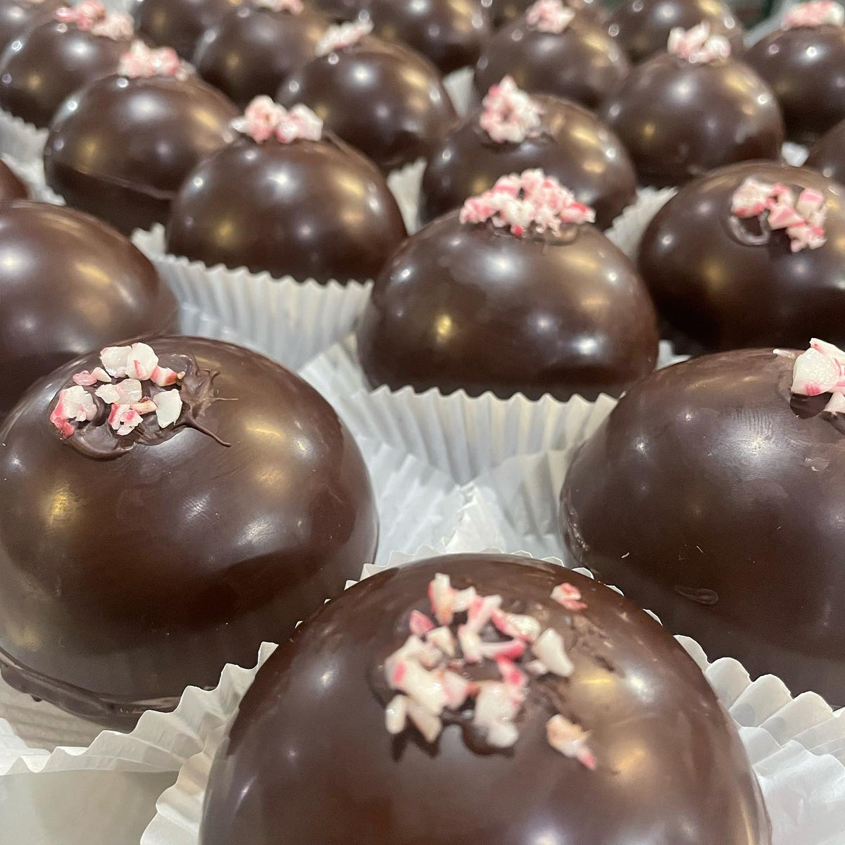 Bombe de chocolat chaud au sucre d'orge et à la menthe poivrée Oenomel - 60g