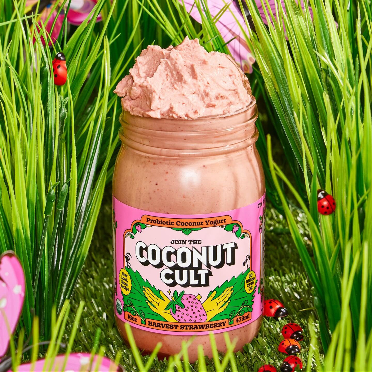 Coconut Cult Harvest Strawberry Probiotic Yogurt - 237g