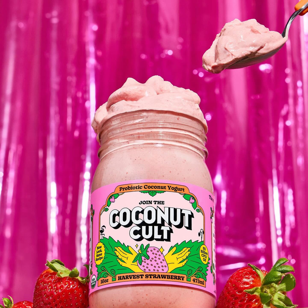 Coconut Cult Harvest Strawberry Probiotic Yogurt - 237g