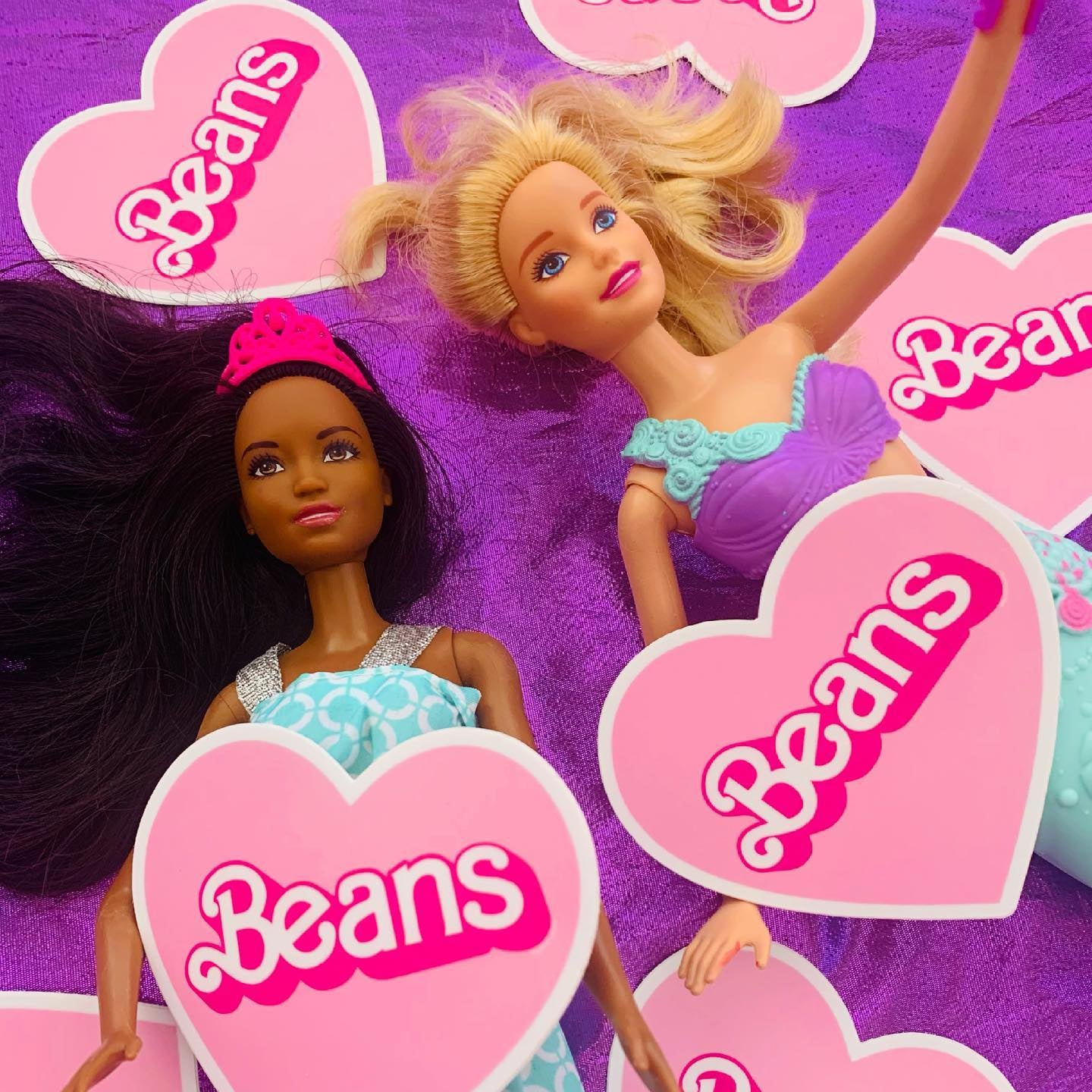 Vegan Power Co 'Beans' Heart Sticker