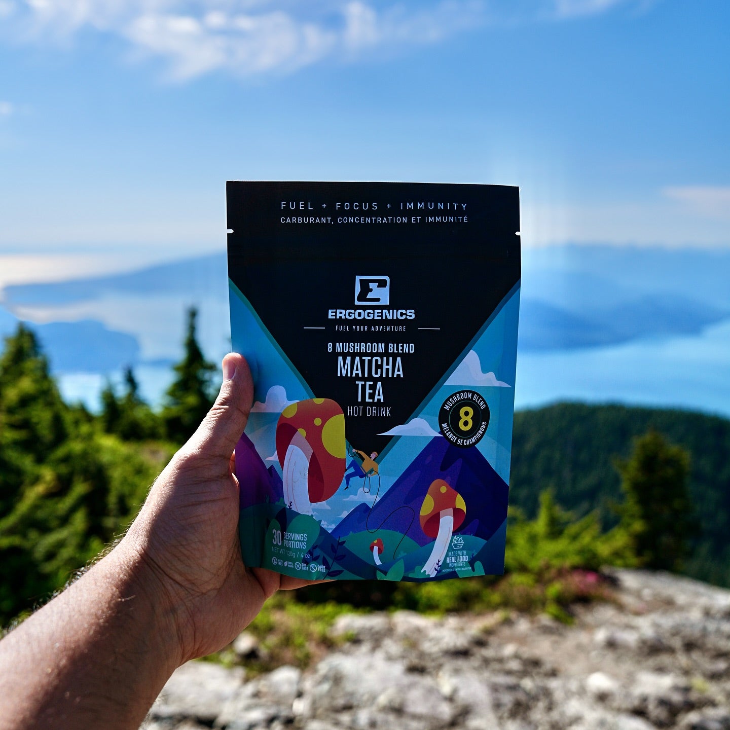 Ergogenics 8 Mushroom Blend Matcha Tea - 120g