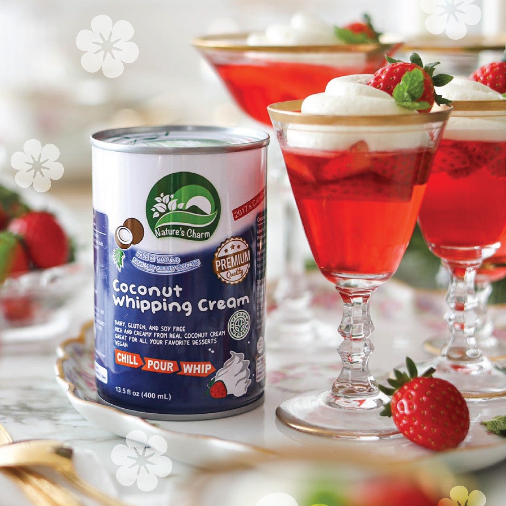 Nature's Charm Coconut Whipping Cream - 400ml