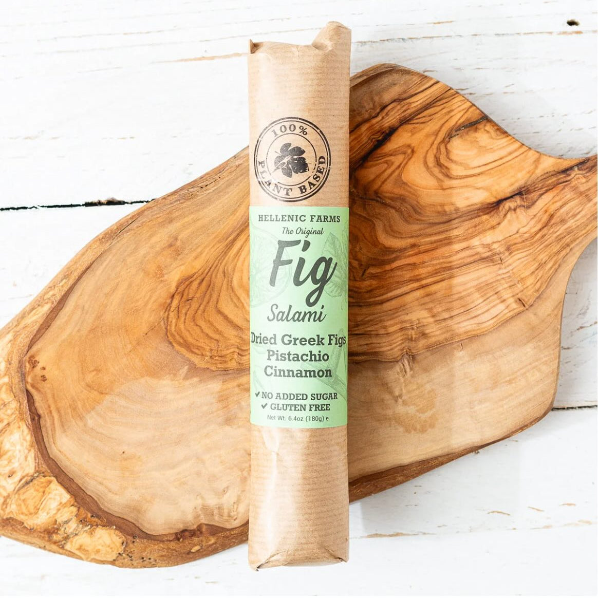 Hellenic Farms Pistachio Cinnamon Fig Salami - 180g