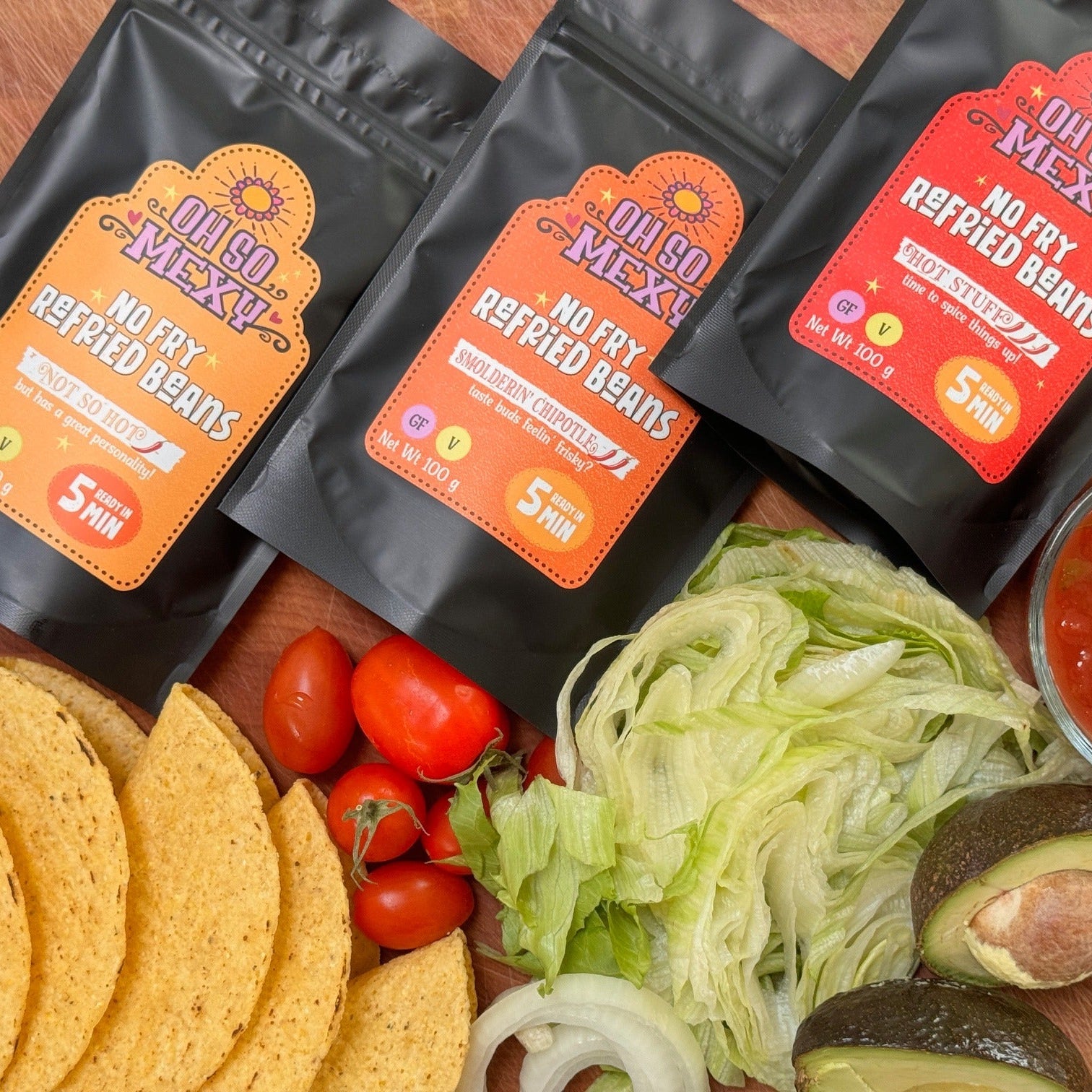 Oh So Mexy Not So Hot Refried Beans - 100g