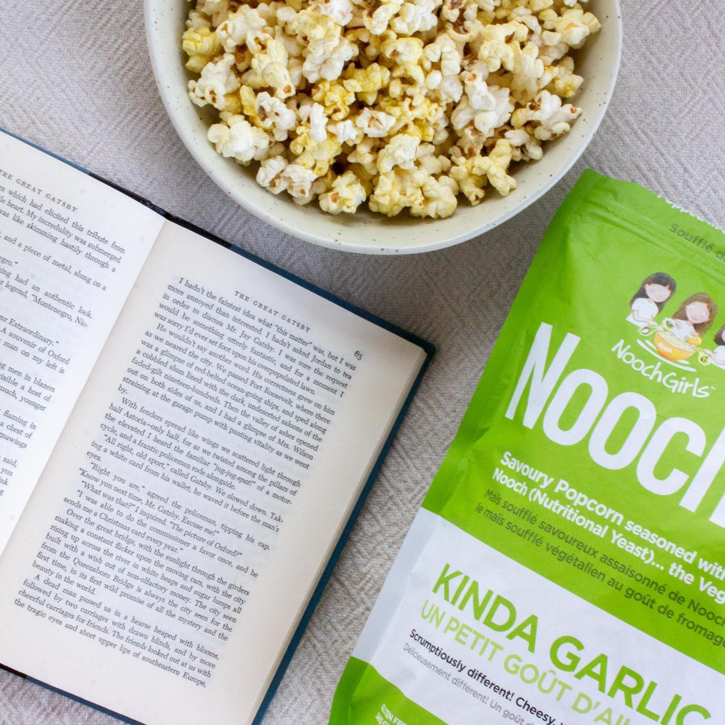 NoochPoP Kinda Garlic'n Cheesy Popcorn - 120g