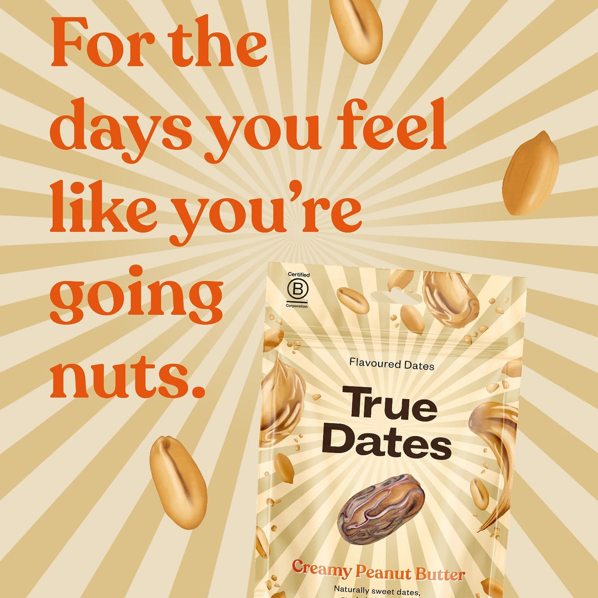 Dattes saveur beurre de cacahuète crémeux True Dates - 100g