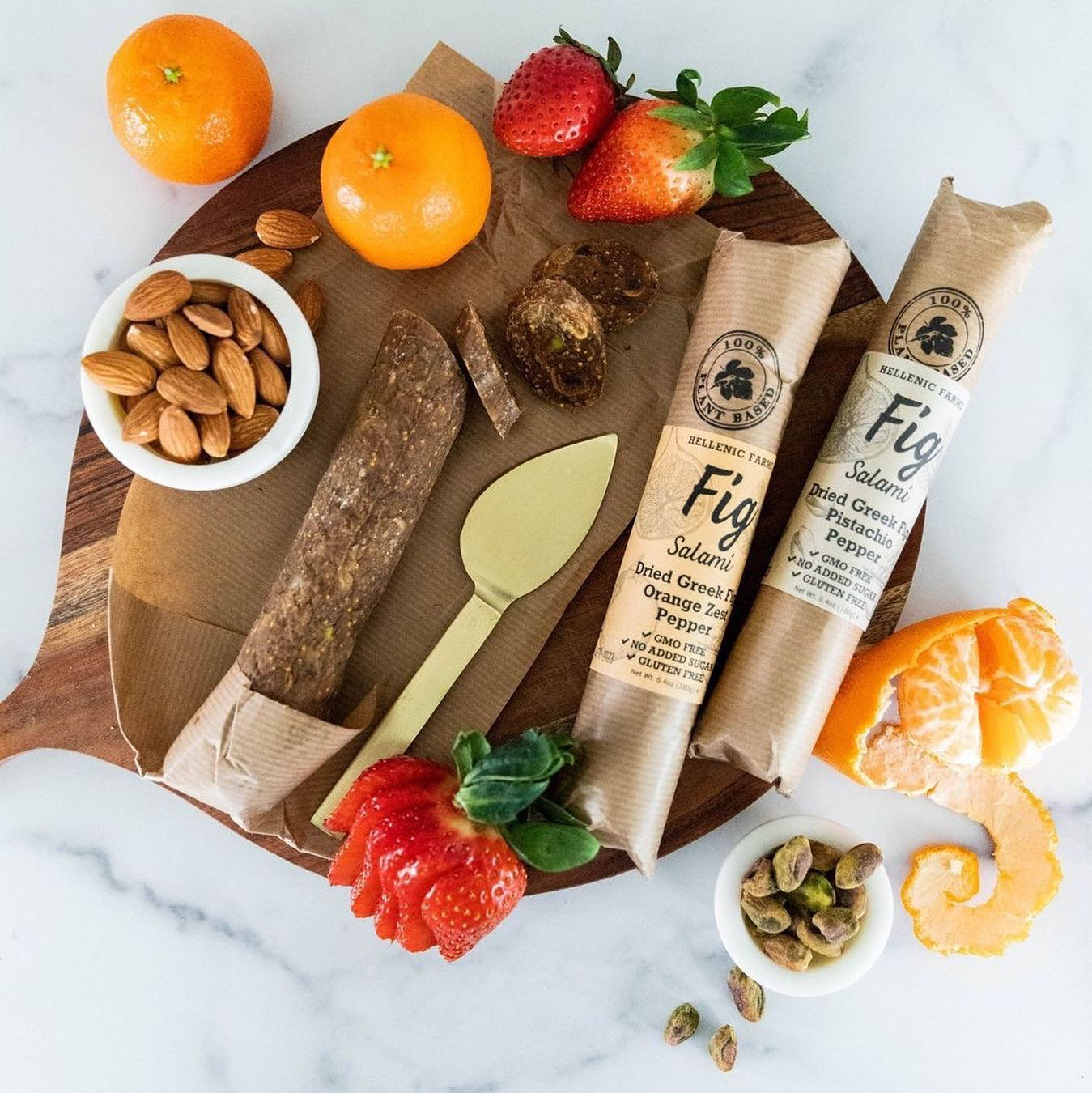 Hellenic Farms Orange Zest Fig Salami - 180g