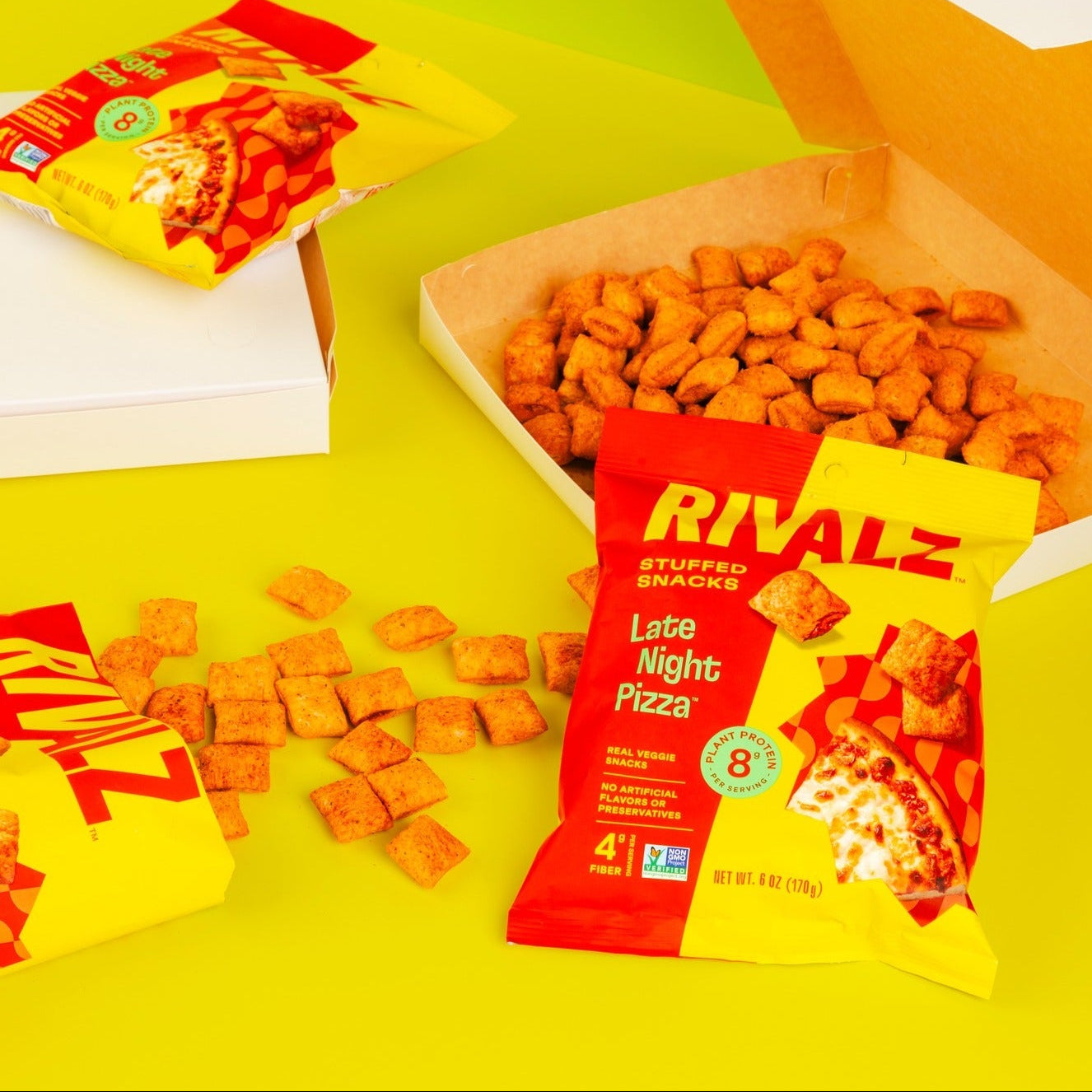 Rivalz Late Night Pizza Stuffed Snacks - Multiple Sizes