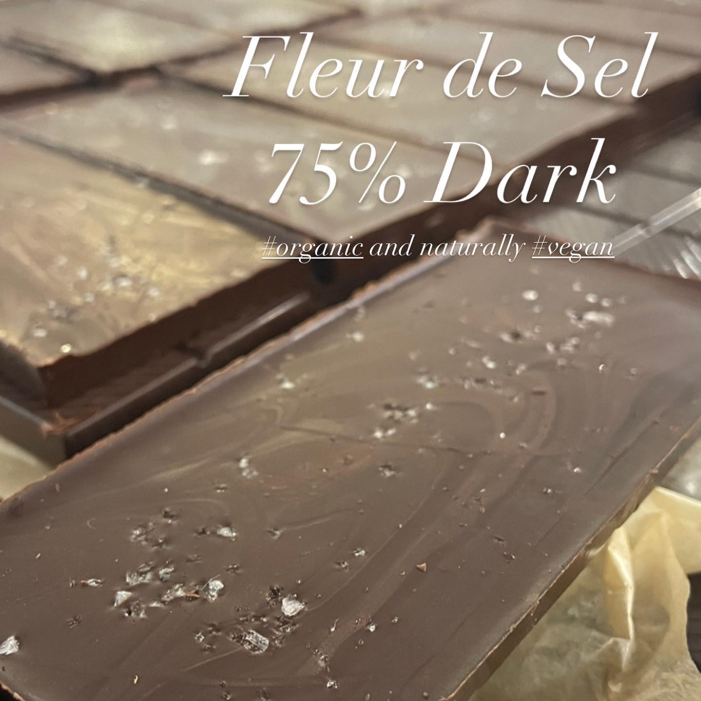 Oenomel Sea Salt 75% Dark Chocolate Bar - 80g