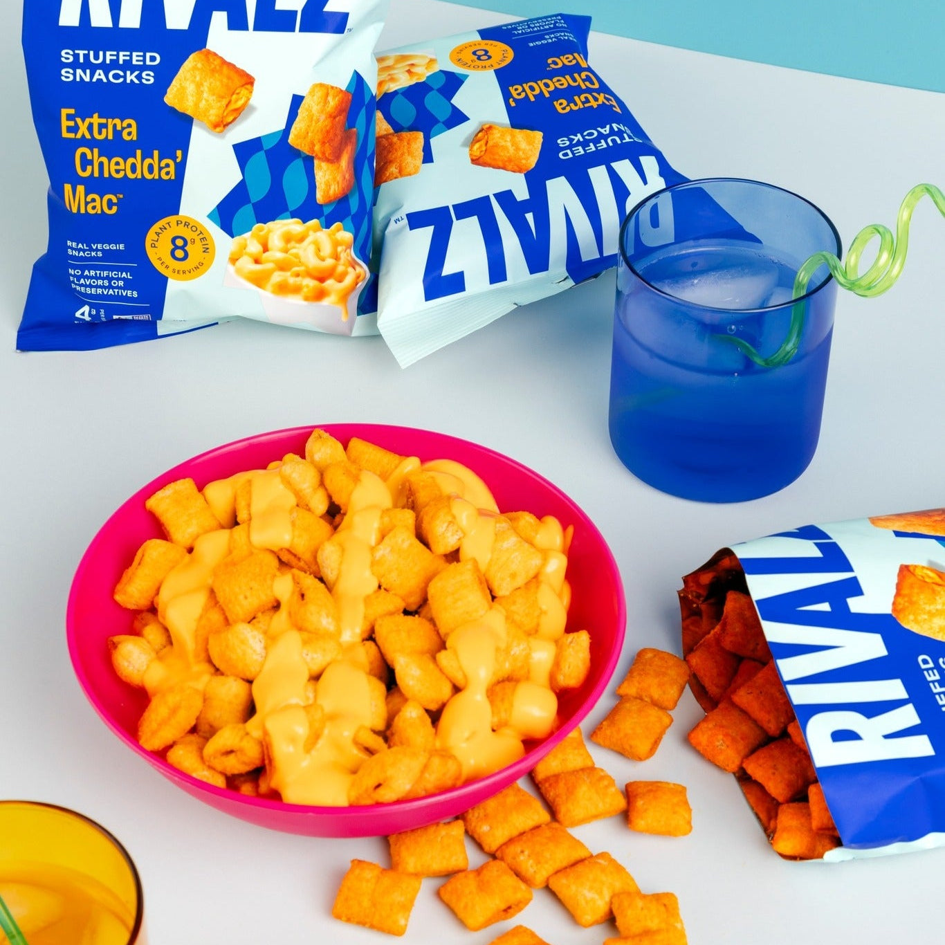 Rivalz Extra Chedda Mac Stuffed Snacks - Multiple Sizes – Vegan Supply