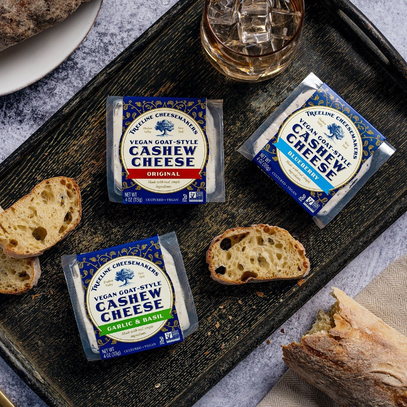 Treeline Garlic Basil Goat Cheese - 113g – Vegan Supply