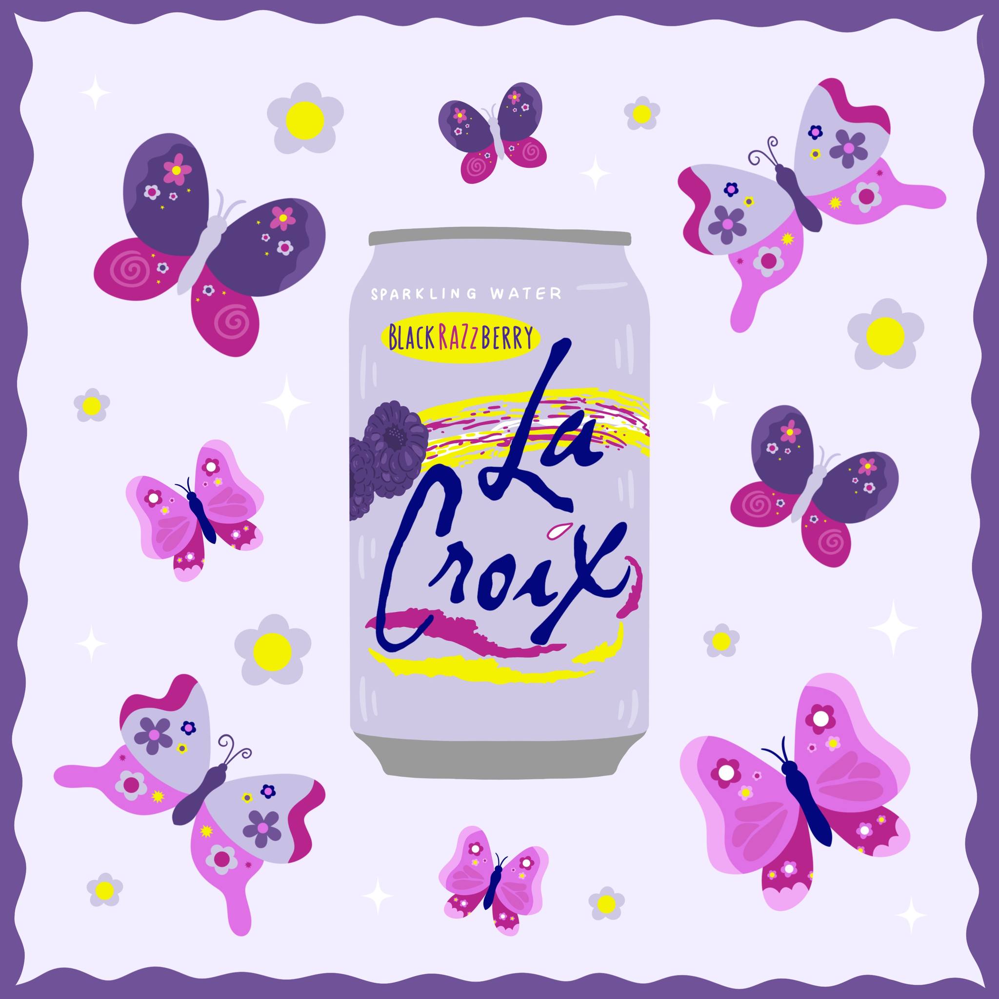 La Croix Black Razzberry Sparkling Water - 355ml