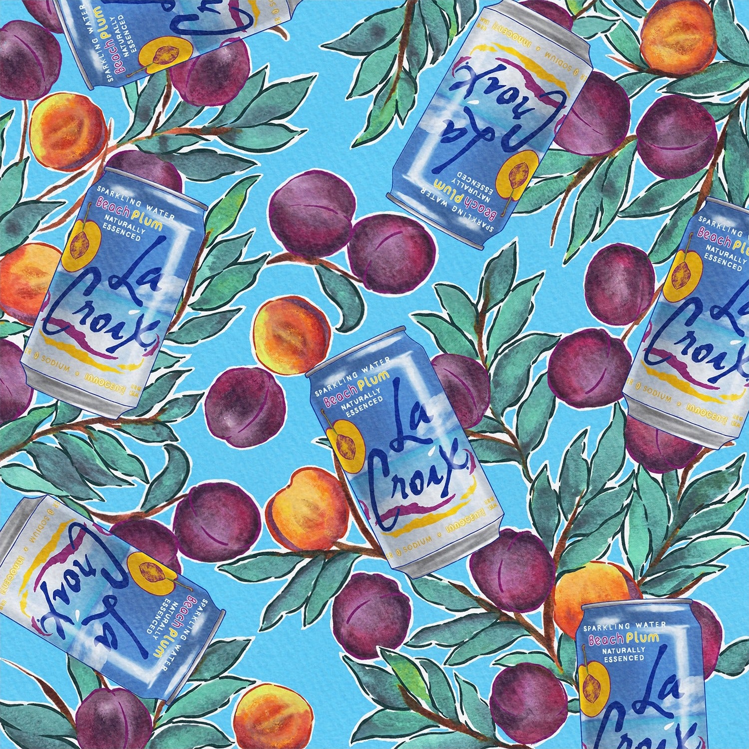La Croix Beach Plum Sparkling Water - 355ml