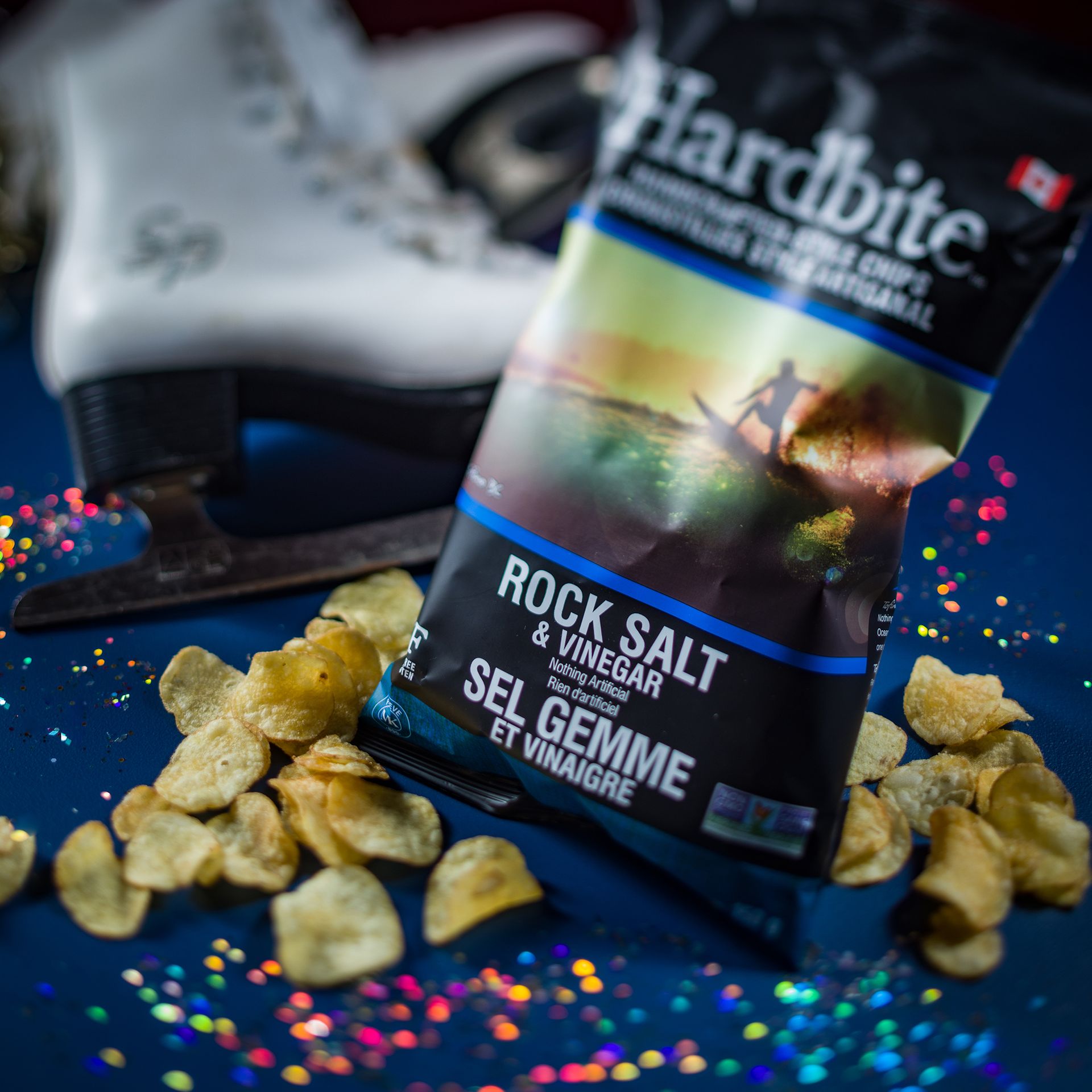 Hardbite Rock Salt & Vinegar Potato Chips - 150g