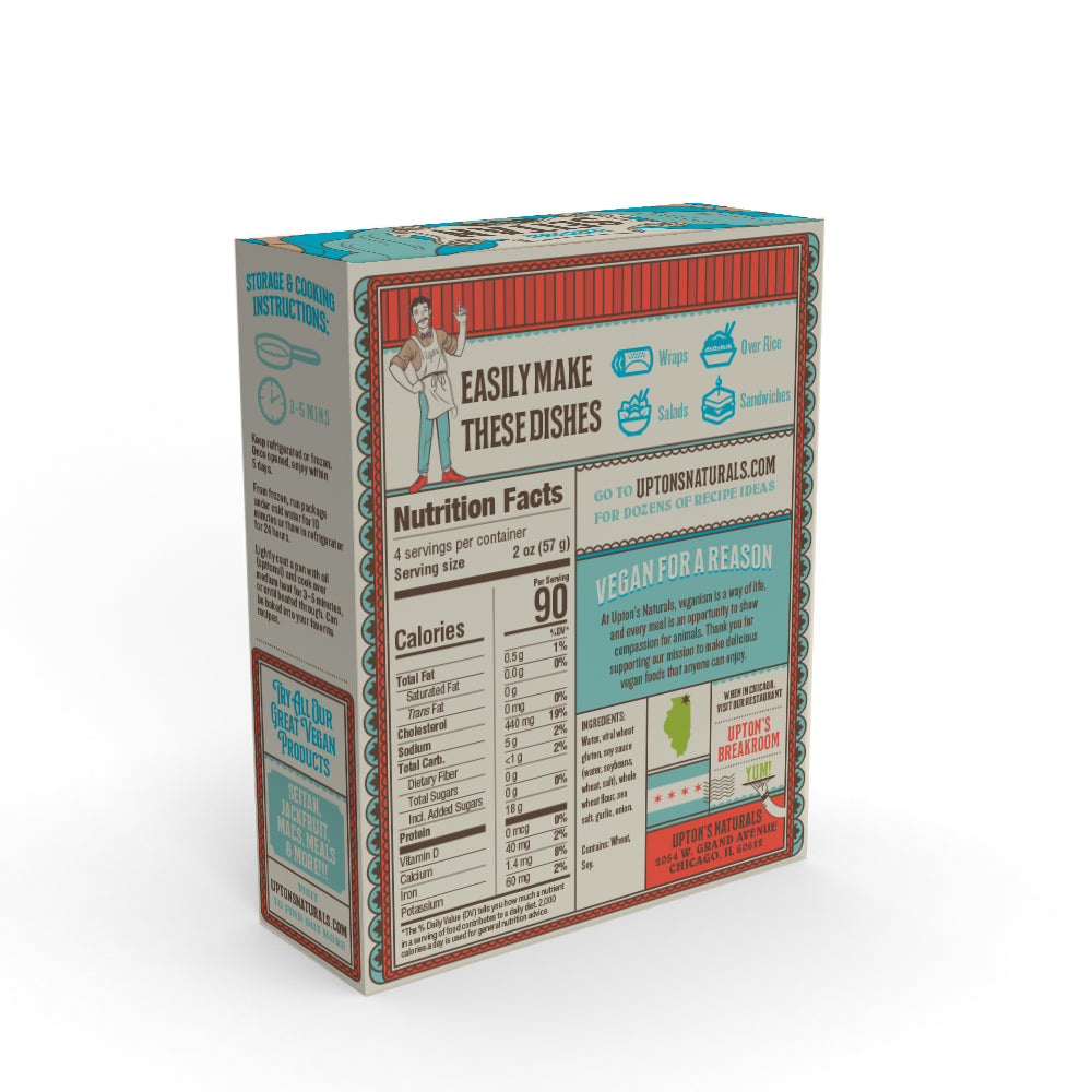 Upton's Traditional Seitan Chunks - 227g