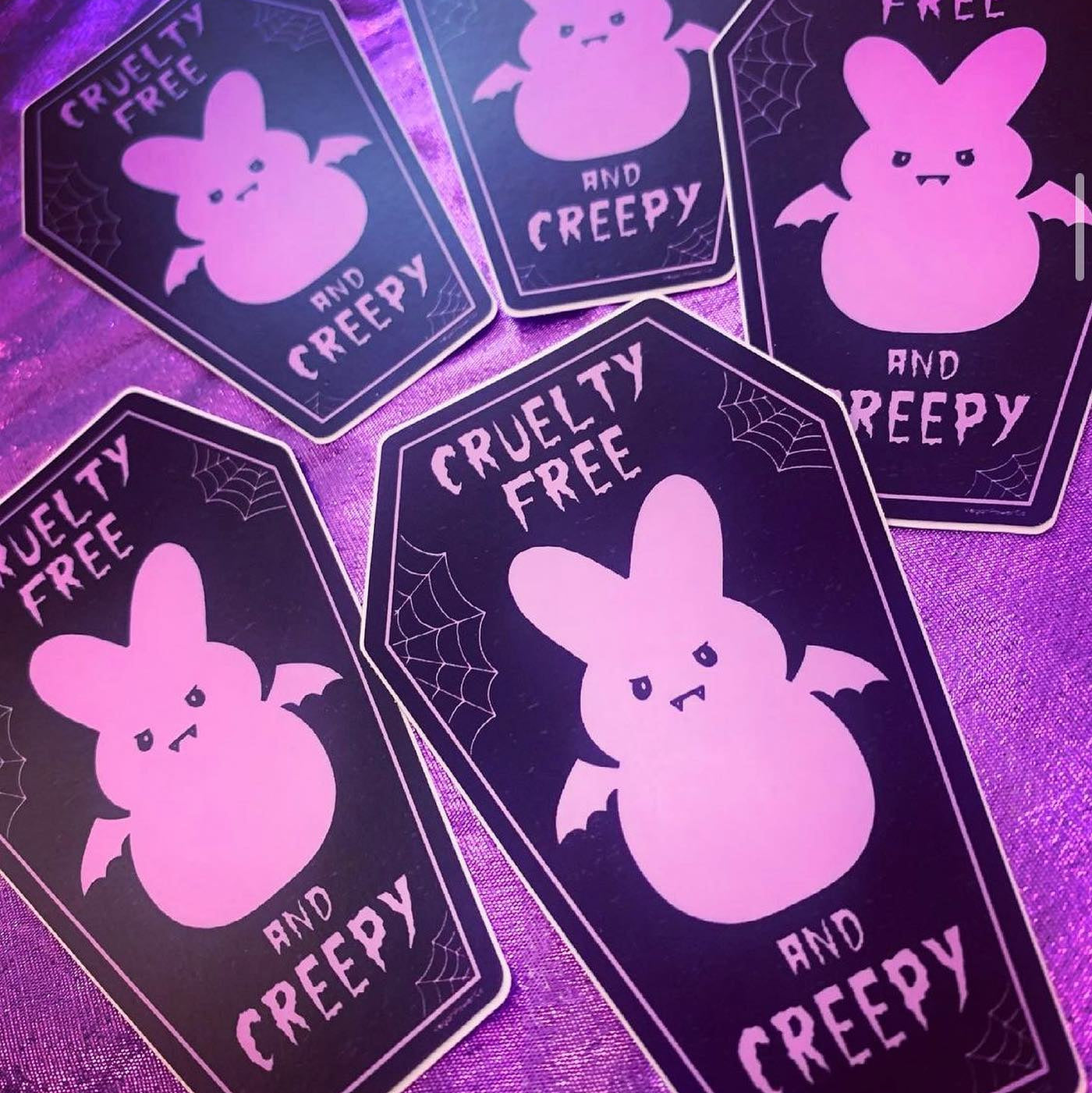 Vegan Power Co 'Cruelty Free and Creepy' Sticker