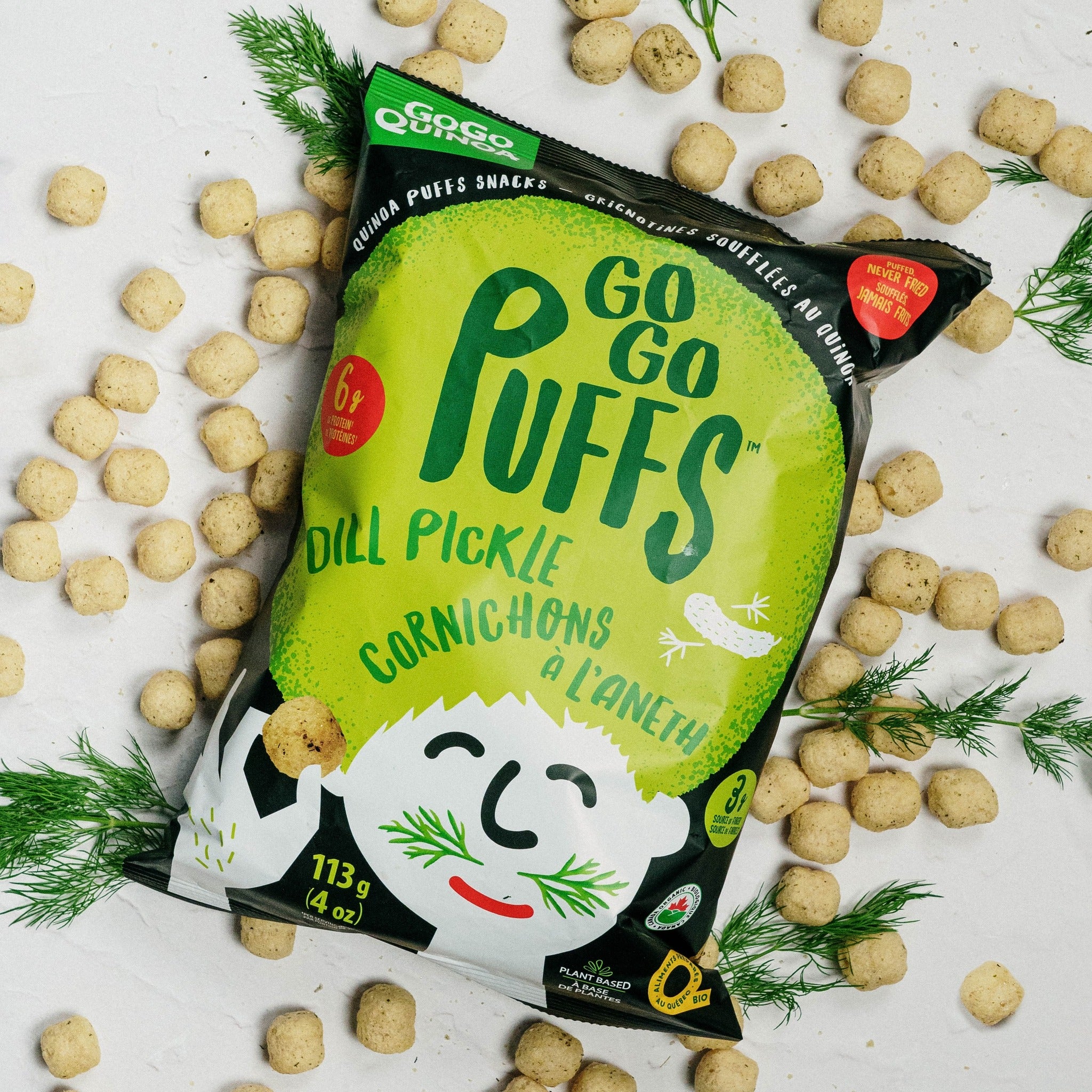 Gogo Quinoa Dill Pickle Puffs - 113g