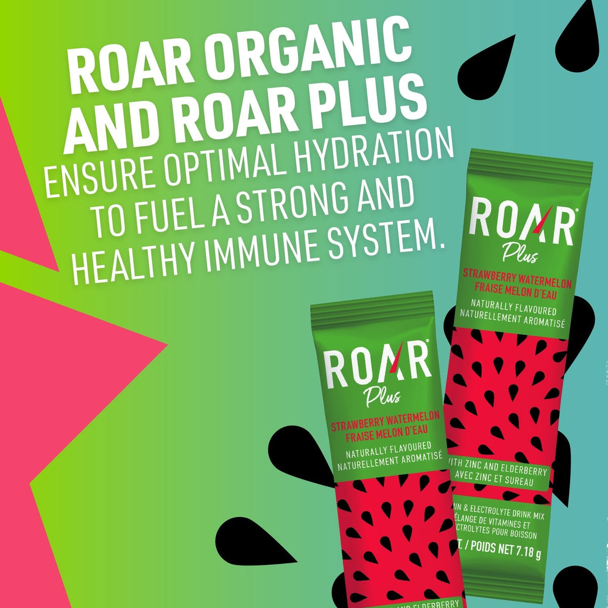 Roar Strawberry Watermelon Electrolyte Sachet - 7g