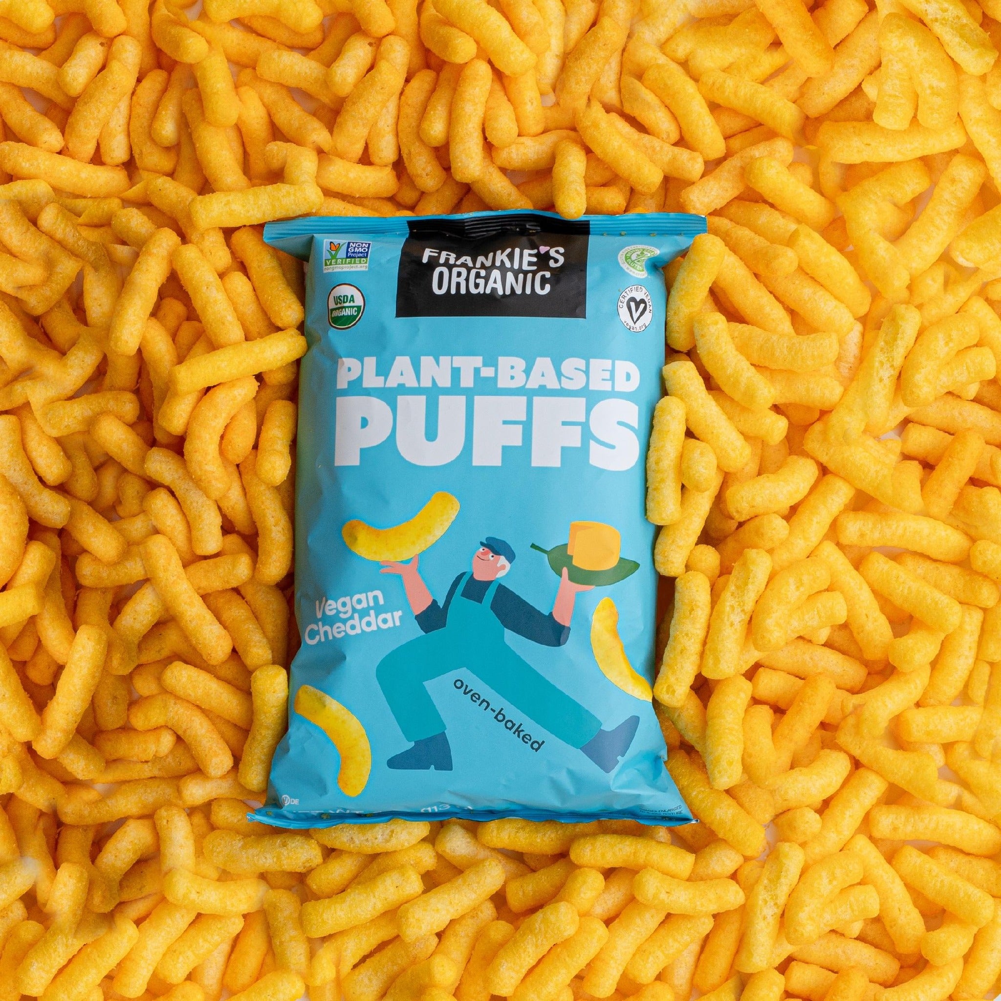Frankie's Organic Plant-Based Cheddar Puffs - 113g