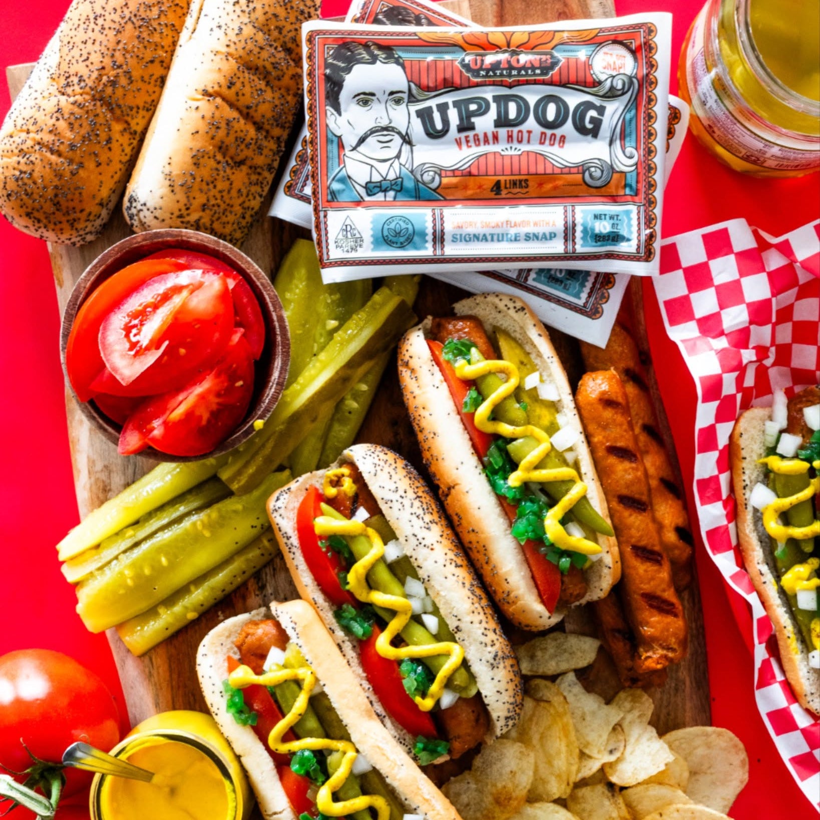Upton's Updog Vegan Hot Dogs - 283g